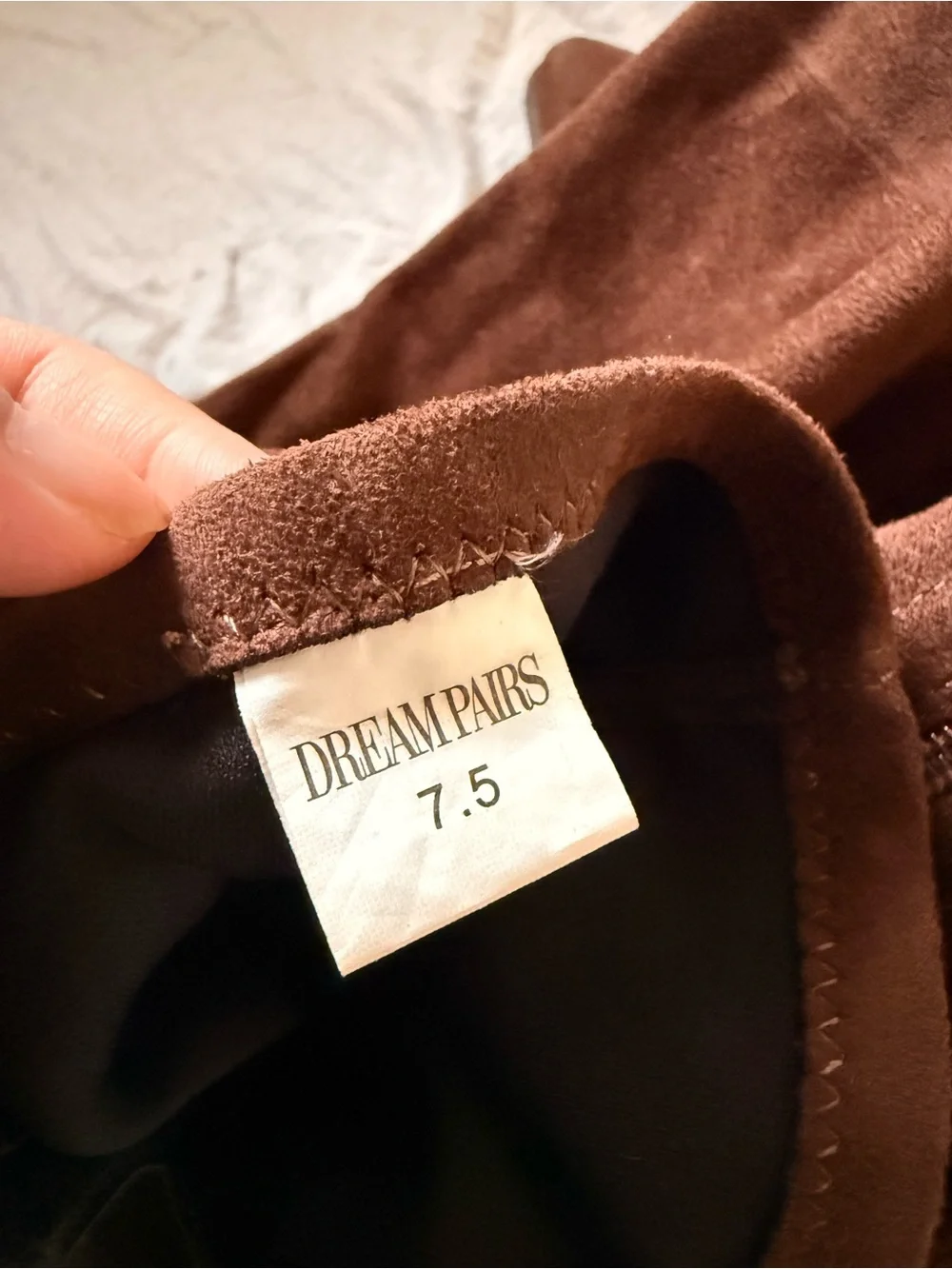Dream Pairs Brown Suede Over the Knee Boots